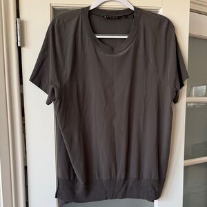 Athleta Olive Ribbed Top